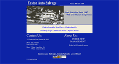 Desktop Screenshot of eastonautosalvage.com